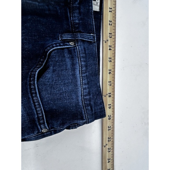 Joseph Abboud Mens Jeans Size Blue Denim 40 X 28 athletic fit dark distressed - Picture 10 of 14